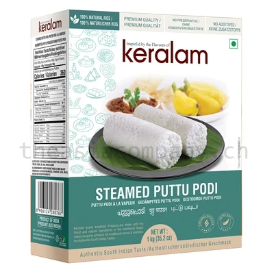 KERALAM Puttupodi / Gedämpfte weisses Mehl_1