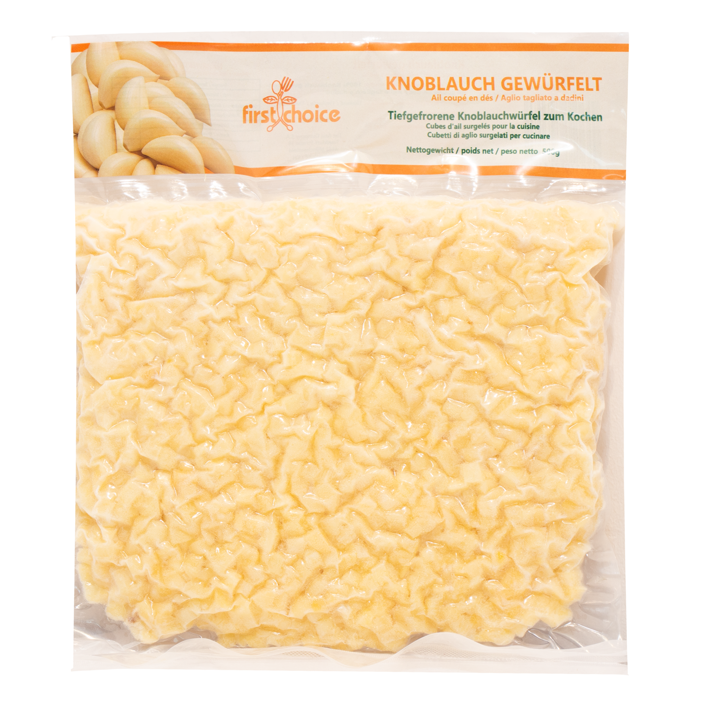 Knoblauch gewürfelt